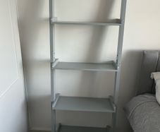 shelves wooden wall supported