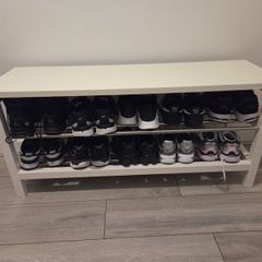 Bench with shoe storage