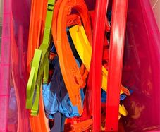 Hot Wheels tracks, original and 3D printed