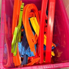 Hot Wheels tracks, original and 3D printed