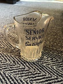Glass Jug Senior Service Satisfy