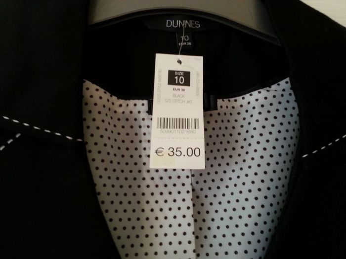 Dunnes Stores Black Jacket/Top size 10