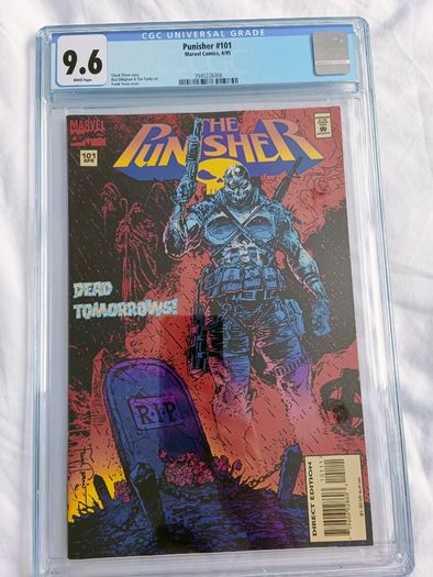 The Punisher Issue 101 CBCS / CGC 9.6 Certified Graded Comic Framed  DC Marvel