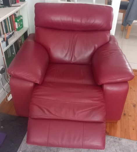 Leather recliners.