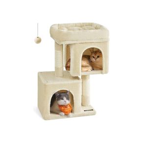 Cat Tree  67cm Scratching Tree with Cat House Sisal