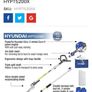 Hyundai 52cc 425mm Long Reach Petrol Pole Hedge Trimmer Pruner 2-Stroke Image 2