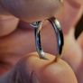 Engagement Diamond Ring: 18ct White Gold .40ct Diamond CERTIFIED Image 4