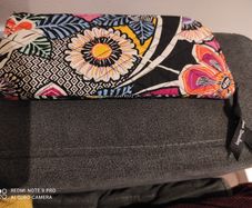 Vera Bradley quilted floral zip cosmetic and accessories wallet
