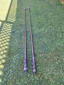 Chrome Curtain Pole (length 185cms)