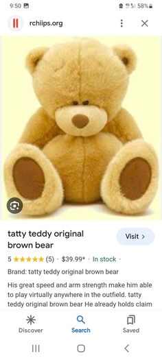 "Me to you" and "original brown bear" bears