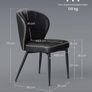 2 x Dining  Chairs Faux Leather  Set of 2 Image 6