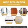Draught Excluder Tape for Door Window, Self-Adhesive Weather Stripping, 6M Type D Sealing Foam Tape Strip Against Cold Draught/Anti-Collision/Soundproof/Waterproof/Dustproof Black Image 6