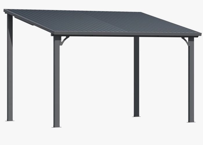 Gazebo hardtop with Galvanized Steel Sloping Roof