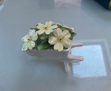 Aynsley wheelbarrow posy of flowers