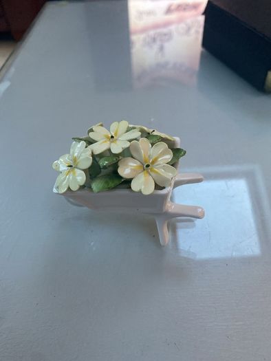 Aynsley wheelbarrow posy of flowers