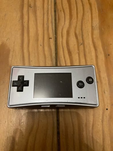 nintendo game boy micro silver console