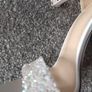 new white amazing heels with bow size UK 2 Image 4