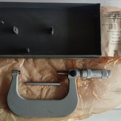 IN STOCK. Vintage USSR Micrometer MK 75-100mm (0.01mm) GOST 6507-78 (1982) - New Old Stock (NOS)
