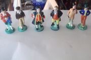 six vintage ceramic figures from charles dicken