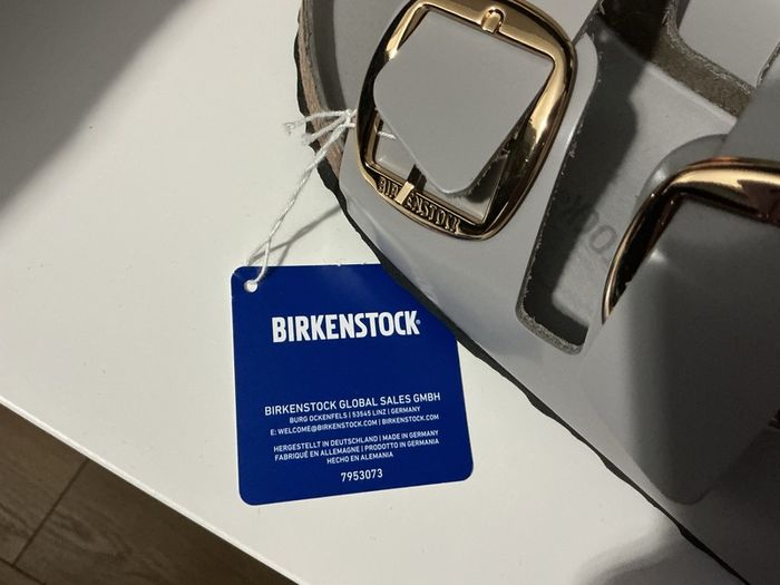 Birkenstock big buckle Grey