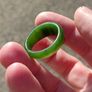 Stunning Polished and Carved Jade Ring Image 6