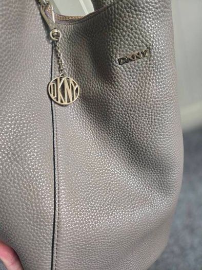 DKNY genuine leather hobo bag