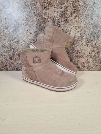 Womens Sorel Glacy Short Waterproof Ankle Boots Winter Size Uk 7 Eu 40 (AT1)