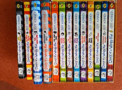 Diary of a Wimpy Kid Book Collection by Jeff Kinney (14 Books Incl. Box Set)