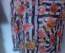 Zara Basic floral shirt size M UK10 EU38 Postage included