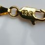 MEN'S 18ct Yellow Gold Plated Figaro Chain Necklace length 16" Image 7