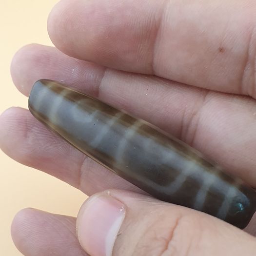 Vintage Himalayan Tibetan 4 Eyes Agate Dzi Bead Amulet