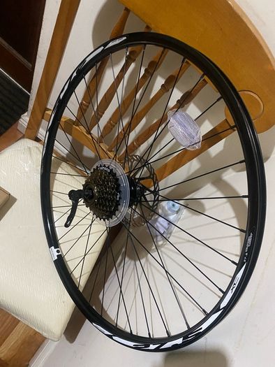 100% Brand-new Bicycle Mountain bike Rear Wheel, Back Wheel 27.5" Quick Release Disc Brake Wheel 7 Speed Freewheel Shimano cassette
