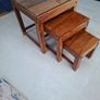 Walnut Nest of Tables Image 2