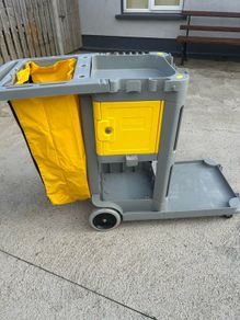 Multi-purpose cleaning trolley with bag