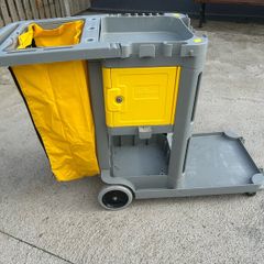 Multi-purpose cleaning trolley with bag