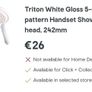 Triton shower head/riser kit (NEW) Image 2