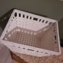 Large white woven basket Image 3