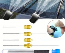 10Pcs Car Windscreen Jet Nozzle Washer Tool Stainless Steel Wiper Nozzle Cleaning Kit For 3D Pipe Printer Jets Gas Stoves Shower Head