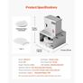 Electric Pizza Dough Press Machine, 6 inch Pizza Pastry Press Plate, Stainless Steel Bread Presser, Adjustable Thickness Commercial Forming Machine, with 100 Pcs Parchment Paper Image 5
