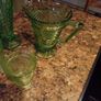 Glass Water Jug, Glasses & Vase. Image 2