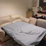 leather couch/ pull out bed Image 4