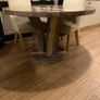 marble round dining table. And chairs Image 2