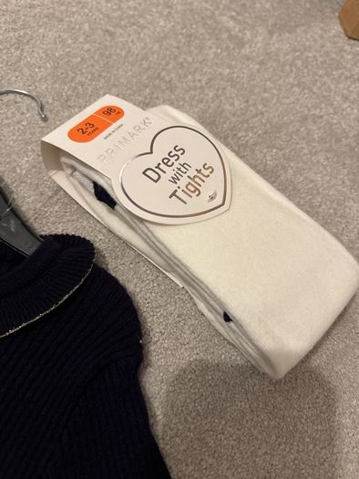 New baby dress navy size 2-3 years old