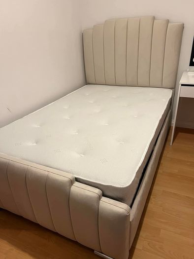 Double & King Size Bed Frame With Mattress Opt