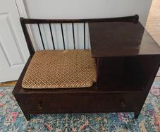 Chippy Heath Mid Century Telephone Seat