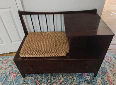 Chippy Heath Mid Century Telephone Seat