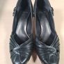 womens CLARKS CONE heels court formal casual black leather slip on closed toe Size UK 4 D EU 37 Image 5
