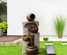 Home Garden Water Solar Fountain with Light