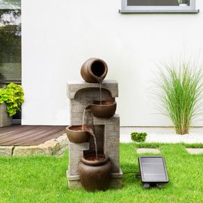 Home Garden Water Solar Fountain with Light