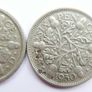 Vintage Silver Coins Six Pence 1921-1929-1930-1933 and 3 Pence 1951 12,3g Image 8